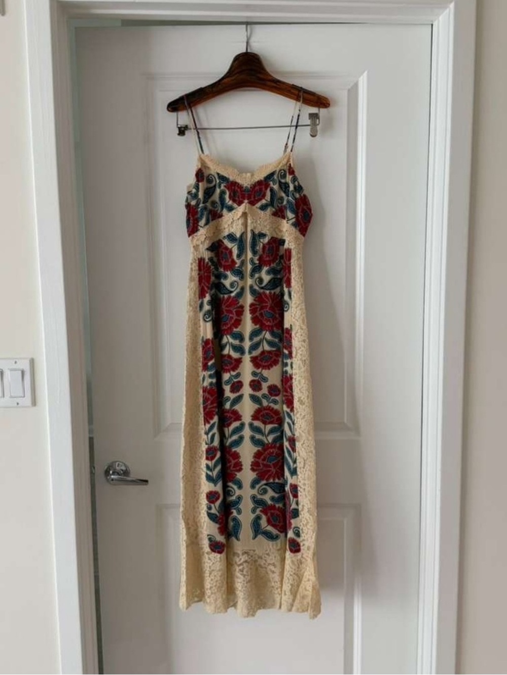 Farm Rio Sand Francesca Midi Dress - Picture 2 of 8